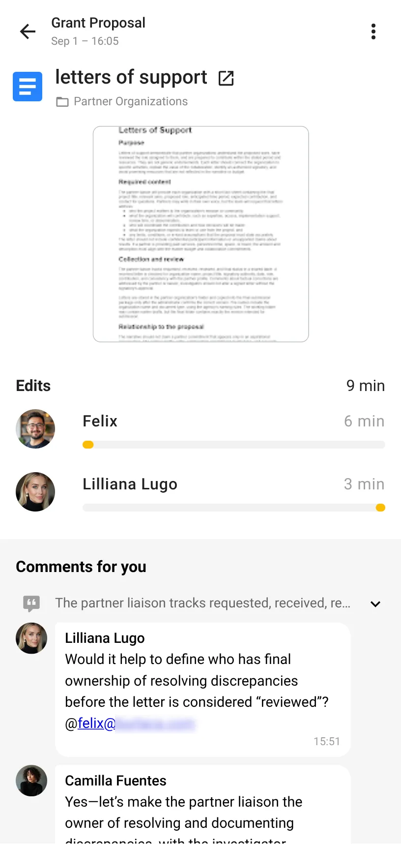 FolderFeed file screen